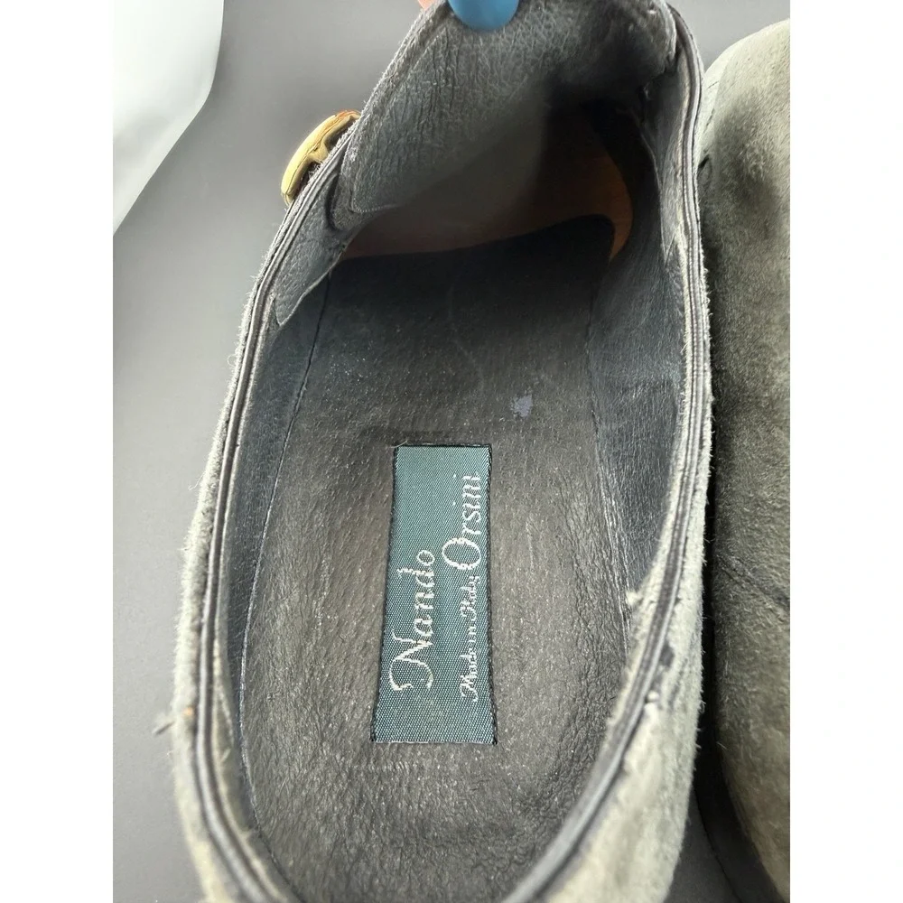Men's Nando Orsini 8 1/2 Gray Suede Shoes